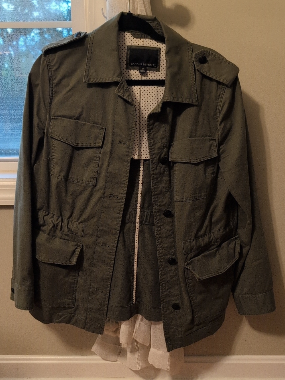 Banana Republic Army Green Utility Field Jacket